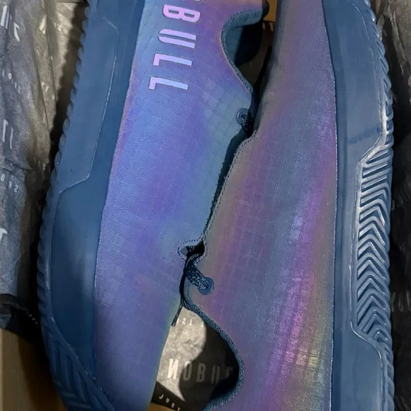 NO BULL Iridescent Blue Athletic Shoes - Picture 3 of 4